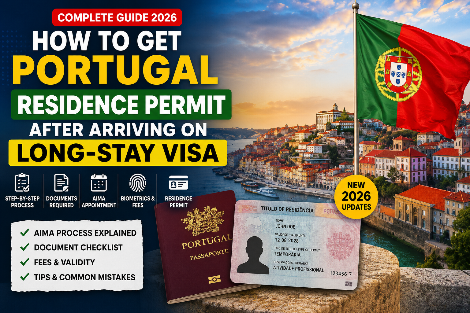 Portugal Residence Permit After Long-Stay Visa: 2026 Guide